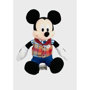 Disney Parks Mickey Mouse Guest Services Tour Guide Outfit 15" Plush Stuffed Toy